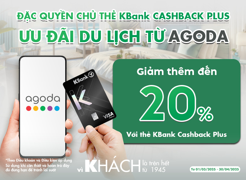 Thẻ Tín Dụng KBank - Cashback Plus | KBank Việt Nam